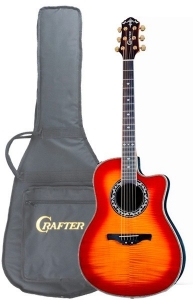 Электроакустическая гитара CRAFTER FSG-280EQ / CS с чехлом